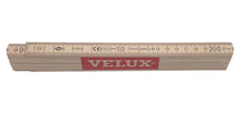 Lade das Bild in den Galerie-Viewer, Zollstock 2 Meter aus Holz – mit VELUX Schriftzug | ADGA Gliedermaßstab
