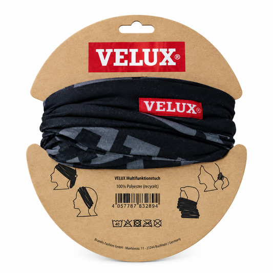 VELUX Multifunktionstuch – Original Schlauchtuch aus recyceltem Polyester, als Halstuch, Stirnband, Mütze & Staubschutz tragbar