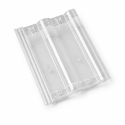 Braas Lichtpfanne für Frankfurter Pfanne – Lichtziegel aus Kunststoff, transparent